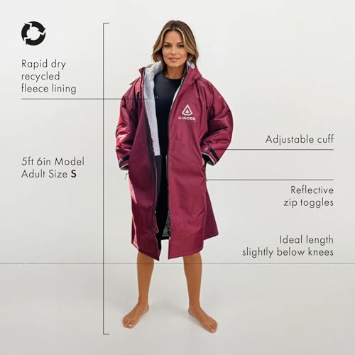 Bata cambiadora de manga larga impermeable hecha con materiales reciclados 3