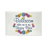 CafePress Ballroom Happy Place Rectangle Magnet, 2'x3' Refrigerator Magnet