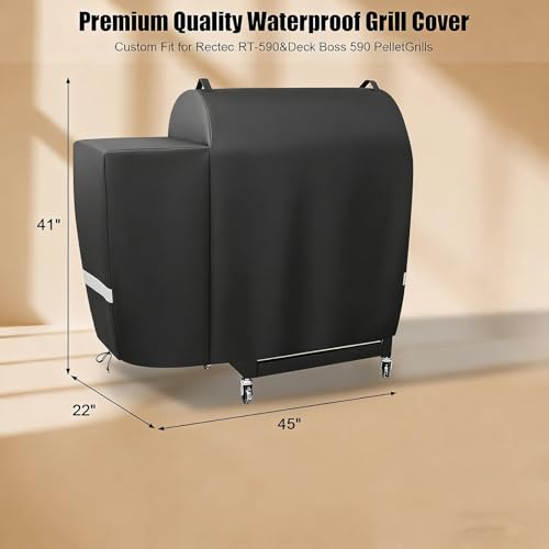 Image of Grill Cover for Recteq 590 /Deck Boss 590 /800 /900 Wood Pellet Grill