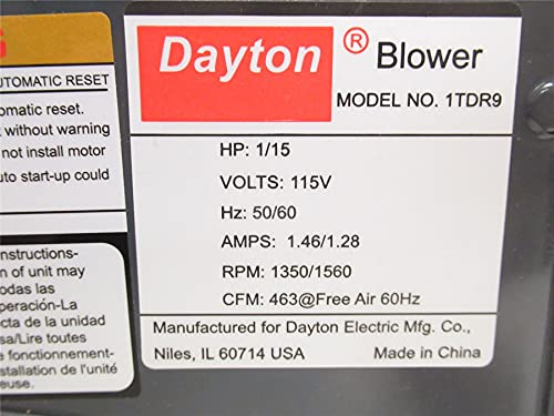 Dayton 1Tdr9 Rectangular Permanent Split Capacitor Oem Specialty Blower #TOP1