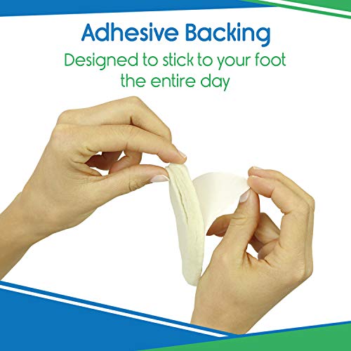 Vivesole Arch Support Pads (12 Pack) Adhesive Felt Foot Insert - Men Women - For Shoes, Sandals, Flip Flops, Boots, High Heels, Flat Feet, High Arches, Plantar Fasciitis #TOP5