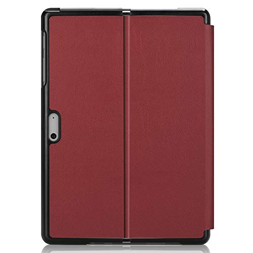Logement sac case Microsoft Surface Go texture Custer haut de gamme bordeaux - 3