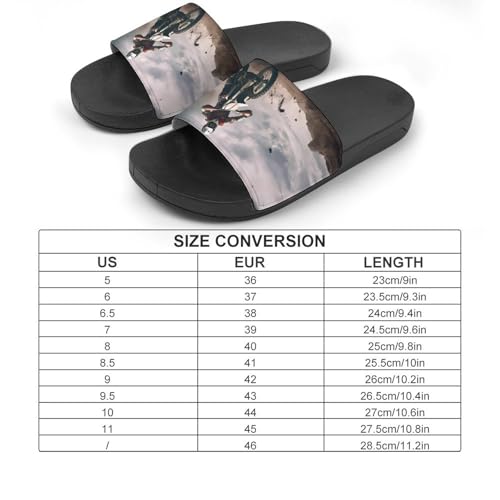 Dirt Bike Racing Non Slip Slides Sandals for Women Men Quick Drying Shower Shoes for Bathroom Pool Beach2