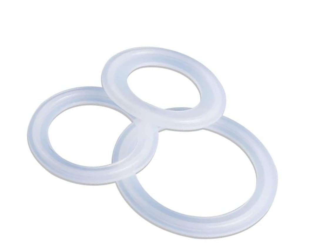 Anello di tenuta for guarnizione in silicone Tri Clamp da 10 pezzi for tubo sanitario for latticini homebrew(219 x 233.5mm)