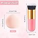 3 PCS Makeup Sponge Blender, Marshmallow Beauty Blenders Concealer Blender Sponge Makeup Sponge And Brush Foundation Blending Sponge With Foundation Brushes For Foundation Liquid Cream And Powder