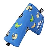 Craftsman Golf Birdie Birds Blue Blade Putter Cover Headcover for Odyssey Scotty Cameron (Blade Putter Cover)