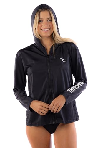 Rip Curl Women's Long Sleeve Zip-up, Hooded Rashguard with UPF 50+ Sun Protection-Quick Dry, Moisture-Wicking Swim Shirt3