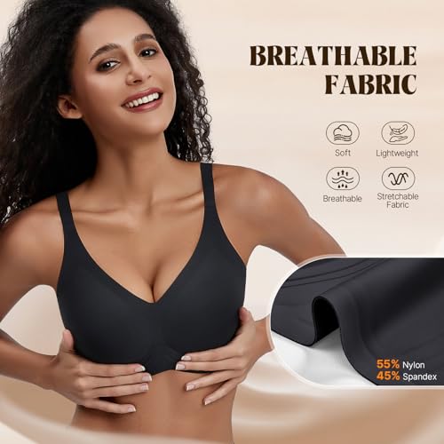 Soutien-gorge sans armature et sans couture anti-marques