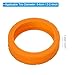 PATIKIL Luggage Wheels Covers, 8Pcs Luggage Wheel Protector Covers Silicone Suitcase Wheel Covers for Suitcase Most 8-Spinner Wheels Caster, Orange