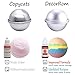 Bath Bomb Mold Kit 12 Pieces with 12 Soap Colorant, Shrink Wrap Bags - Liquid Food Grade Skin Safe Bath Bomb Dye for Making DIY Bath Bombs Supplies, Soap Coloring, Crafting Fizzles - with Instructions