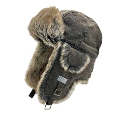 Brown Tweed Faux Fur