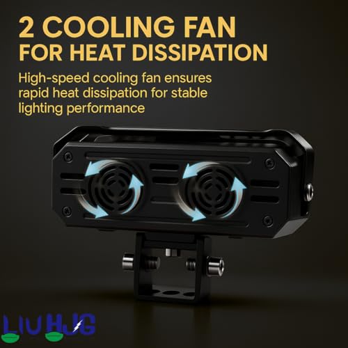 Image of LIU HJG Dual Cut Lens 3 Lens LED Fog Light With Wiring Kit Waterproof & Dustproof 240W 12V DC Power Yellow, White, Red Devil Eye Light, Yellow DRL Universal fit for All Bikes & Cars (Pack of 2)