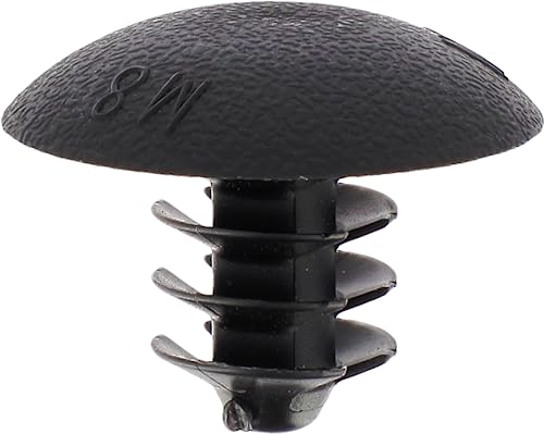 Restagraf M8 Tapped Hole Clipper Shutter Set of 10 Black, Sachet de 10 pièces