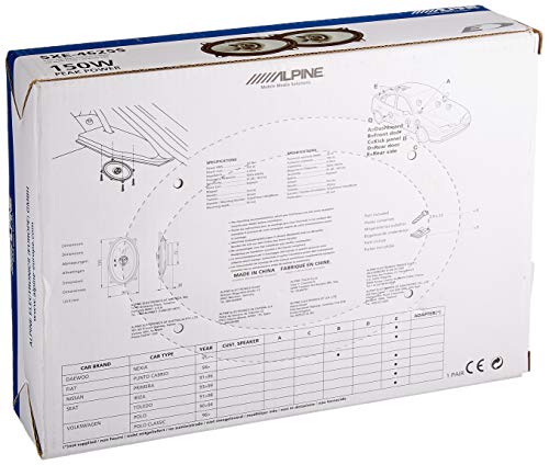 Alpine SXE-4625S - 10x15 cm (4x6 Zoll) 2-Wege Koaxiallautsprecher, 60w, schwarz – Bild 4