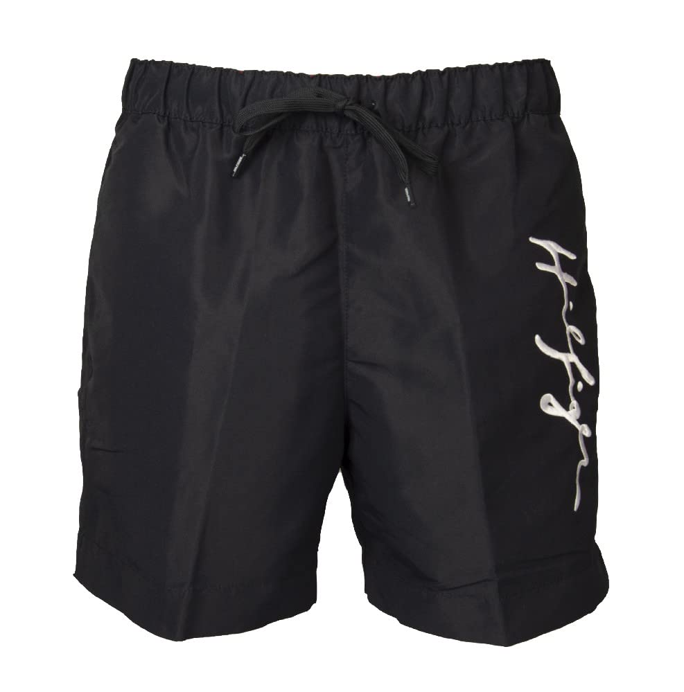 Tommy Hilfiger Man sea boxer swimwear pool with elastic waistband and external drawstring article XM0XM01846 SIGNATURE DW5 Desert