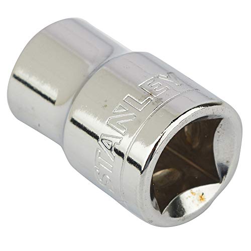 Image of STANLEY STMT72918-8B 3 /8-inch 10mm Chrome Vanadium Steel 6 Point Standard Socket (Silver)