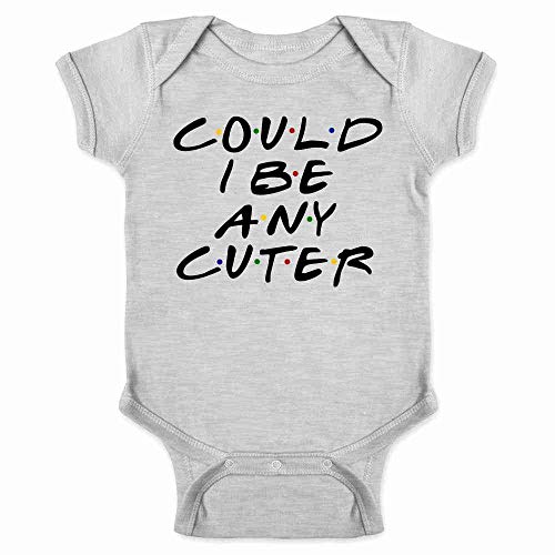 Image of Funny 90s TV Show Graphic Infant Bodysuit for Baby Cuties Grey 6M
