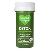 So Good So You Organic Detox Shot, Pineapple Orange, Cold-Pressed, Contains Probiotic, Non GMO, 1.7 Fluid Ounces (Pack of 12)