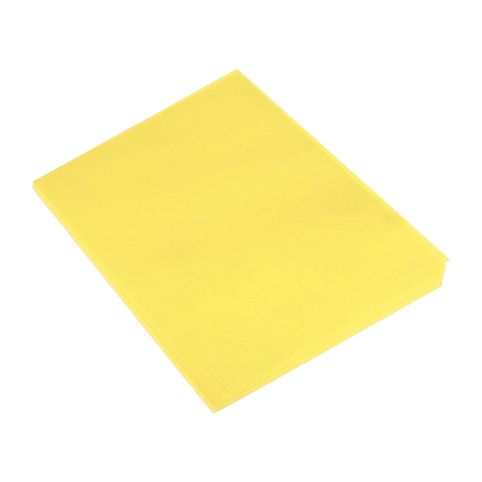 sourcing map 50 Sheet Origami Paper Double Sided Bright Yellow A5 Square Sheet for Art Craft Project, Beginners, Gifts Decor