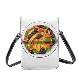 Material suave: hecho de piel sintética única superior, textura clara y tacto cómodo, el cuerpo está conectado con herrajes de metal duraderos. Pequeño bolso cruzado ideal para exteriores, como viajar, caminar, acampar o ir de compras.