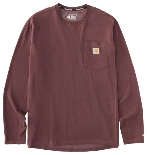 Image of Carhartt Men's Force Relaxed Fit Midweight Long-Sleeve Pocket T-Shirt