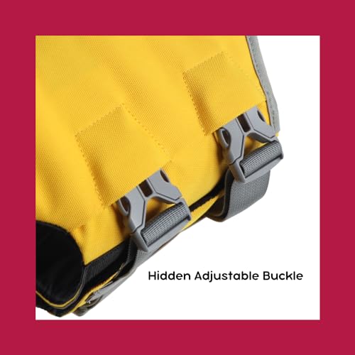 Large-Dog-Life-Jacket-Yellow-Neoprene-Lifejacket-for-Swimming-Boating-Vest-with-Velcro-and-Reflective-Aquatic-Dog-Life-Preserver-Flotation-Device-High-Buoyancy-and-Lifeguard-Handle-Pool-Safety-Vest-L - Cucciolini Doodles   Large-Dog-Life-Jacket-Yellow-Neoprene-Lifejacket-for-Swimming-Boating-Vest-with-Velcro-and-Reflective-Aquatic-Dog-Life-Preserver-Flotation-Device-High-Buoyancy-and-Lifeguard-Handle-Pool-Safety-Vest-L