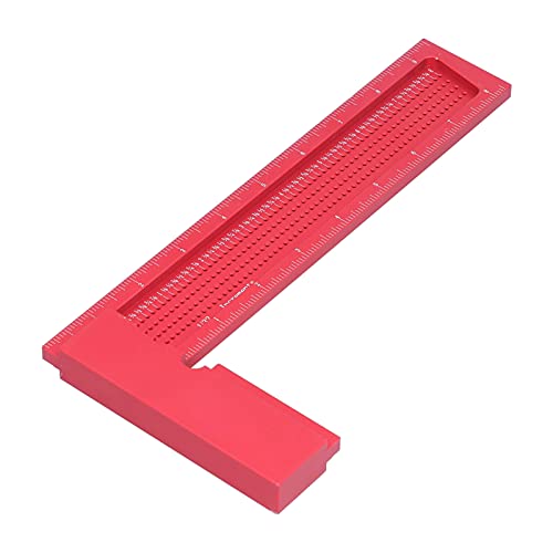 Fdit Gemessene Aluminiummessung von Präzisen Dauerhaften Aluminium -Aluminium (8-Zoll-Rechtewinkel Herrscher)