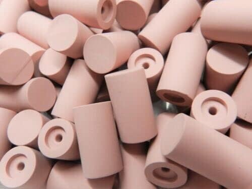 Silicone Polishing Wheel Abrasives 7 x 20mm Pink Extra Fine Cylinder Pack of 10 Made in Germany by JTS