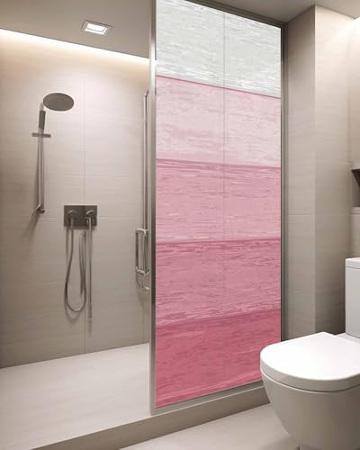 Vinilo decorativo para ventana privacidad rosa ombré 29.5x78.7 in