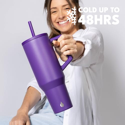 Image of Elemental Spill Proof 40oz Insulated Tumbler with Handle & Straw Travel Mug
