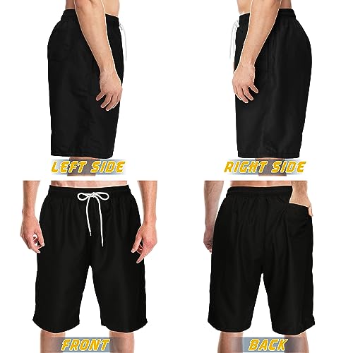 Image of Mens Swimming Trunks Swim Trunks Quick Dry Swim Shorts with Mesh Lining Funny Swimwear Bathing Suits
