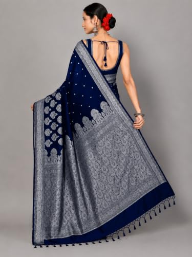 Image of Women's Glory Banarasi Satin Silk With Embroidered Design.