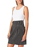 Gonna tubolare in gabardina di cotone stretch sbiadito. Con tasche oblique, piccole freccette nella parte anteriore, zip laterale in metallo e passanti per cintura a forma di fiocco. Personalizzato con linguetta Love Moschino sulla cintura.