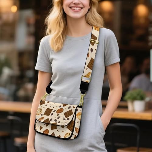 Messenger Bag for Women Large Shoulder Purse Portable Casual Flap Crossbody Tote Bag with Adjustable Strap2