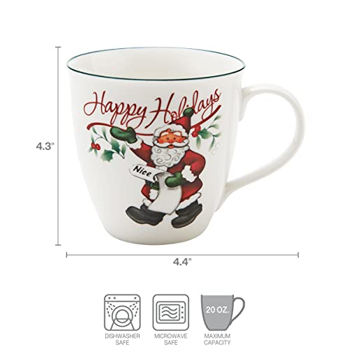 Set de 2 tazas de porcelana Pfaltzgraff Winterberry 20 oz miniatura 3