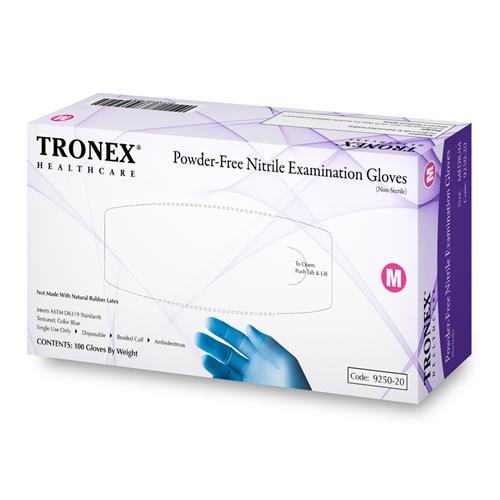 Tronex 925035 FingertipTextured Exam Glove, PowderFree