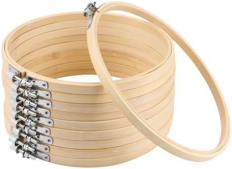 10 Piezas Bastidor de Madera para Bordar, 20 cm Bastidor de Borda...