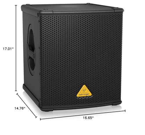 Image of Behringer EUROLIVE B1200D-PRO High-Performance Active 500 Watt 12 inch PA Subwoofer with Built-In Stereo Crossover