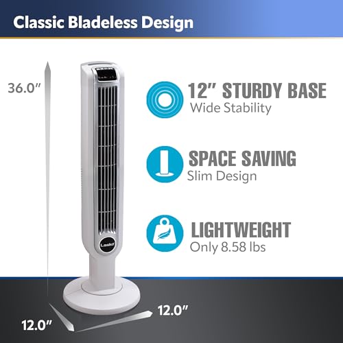 Lasko 2510 Portable 36 Inch Oscillating 3-Speed Tower Fan thumb #3