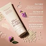 The Face Shop Rice Water Bright Rice Bran Gentle Exfoliating Cleanser - Hydrating, Moisturizing & Brightening Face Cleanser - Vegan Exfoliating Face Wash Face Scrub - Korean Skin Care Face Exfoliator - Image 4