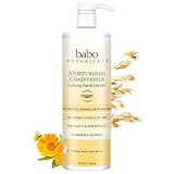 Babo Botanicals Moisturizing Baby Conditioner, Yellow, Oat milk & Calendula, 32 Ounce