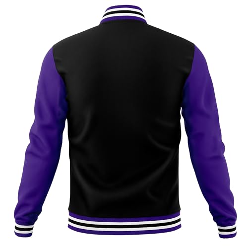 KXK Men’s Fashion Varsity Jacket Causal Cotton Letterman Baseball Bomber Jacket Lightweight Coat3