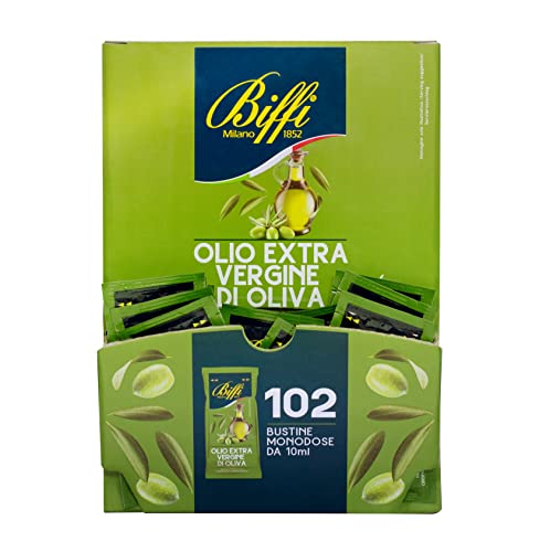 Biffi Olio Extra Vergine di Oliva monodose 102 bustine monoporzione da 10 ml