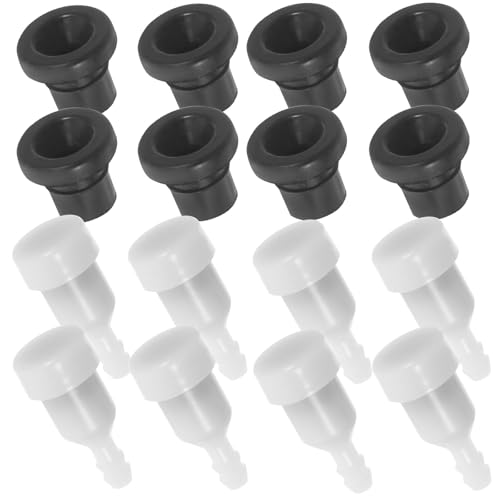 SOIMISS Juego de 16 Piezas (8 Válvulas y 8 Asientos) para Motosierra 52/58, Accesorios de Ventilación y Equilibrio para Tanque de Combustible, Repuestos de Precisión para Mantenimiento