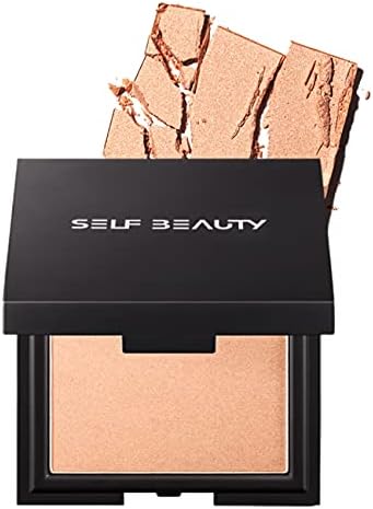 SELFBEAUTY Ultra Fine Highlighter Makeup Powder Luminizer Powder 0.25oz Milkyway | Face Makeup Powder Highlighter Palette | Powder Makeup Highlighters for Face | Face Highlighters & Luminizers (01. Milkyway)