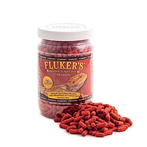 Fluker's Bearded Dragon Food, For Adult Bearded Dragons, Pellet Diet Rich in Protein, Fats, Vitamins, and Minerals, 3.4 oz