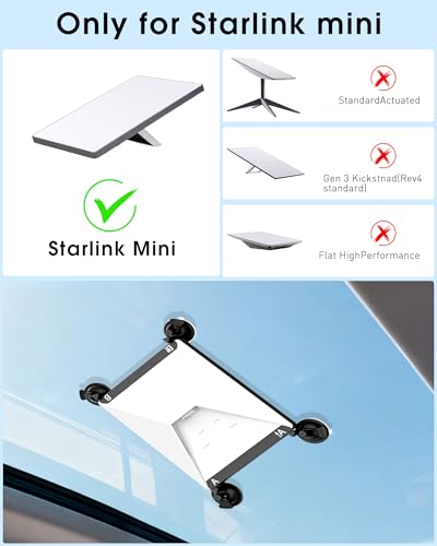 Save on Starlink Mini Suction Mount - Strong Grip & Vibration-Proof