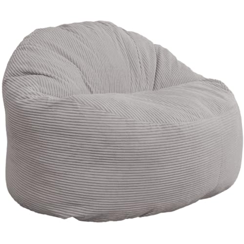 Bananair - Pouf Salon Chambre en Velours Côtelé, Fabriqué en France - Fauteuil Pouf Poire XXL avec Remplissage en Mousse - 100% Confort & Douceur - Idéal pour...