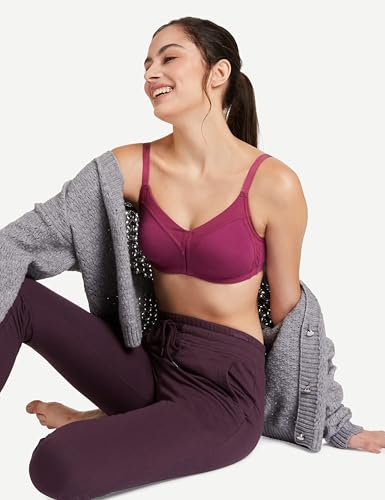 Image of Amazon Brand - Symbol Women's Cotton Stretch Non Padded Wire Free Full Coverage Minimizer Bra