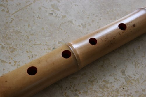 1.4 - Zen 5 Holes Pentatonic Shakuhachi Bamboo Flute W.kinko Mouthpiece - Mizumori Great Sounding #TOP2